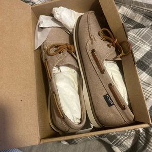 Canvas boat shoe